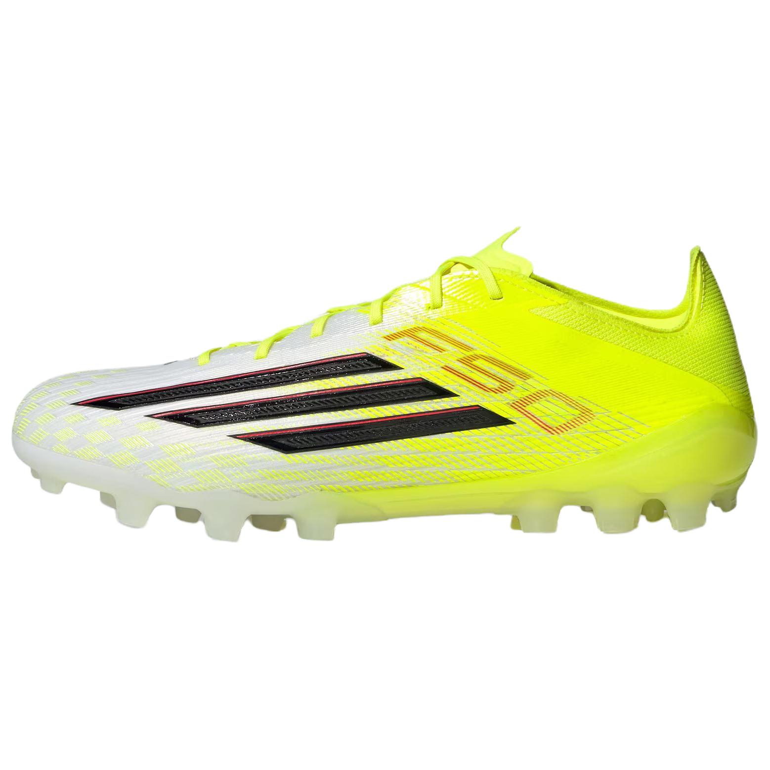 Adidas F50 Elite 2G 3G Удобный AG (Резиновые короткие шипы) Тканевые бутсы с искусственной травой, унисекс, флуоресцентно-желтые, JQ1468 40