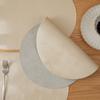 PVC light luxury Nordic style steel wire pattern leather placemat oil-proof and anti-fouling mat table mat heat insulation mat anti-scalding mat meal
