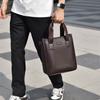 Men's Handbag Vertical Briefcase Men's Bag Business Bag Backpack New Lychee Pattern Messenger Bag