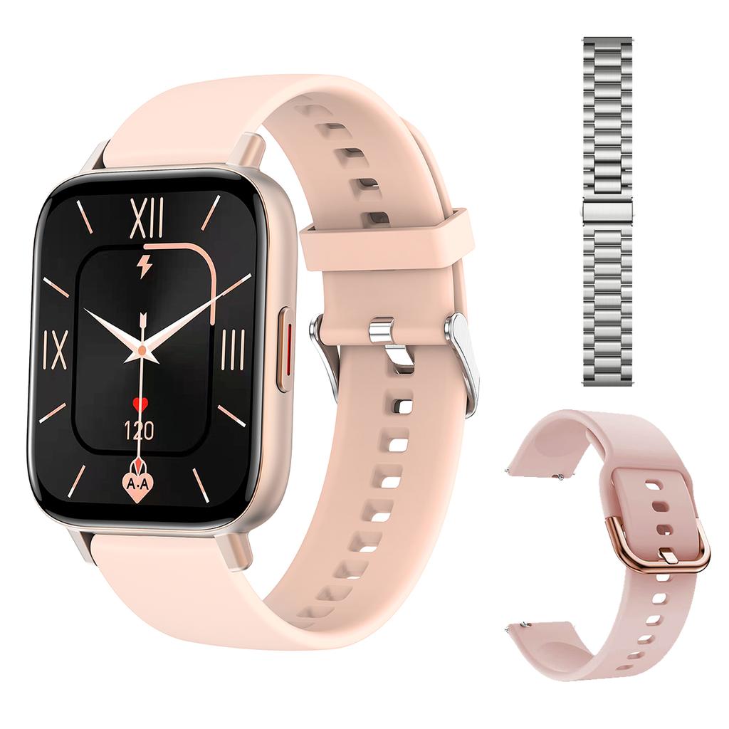 1.69 Inch Blue Tooth Call Smart Watch Blood Pressure Oxygen Monitor Diy Dials Heartrate Tracker Smartwatch Women Men Pk P8