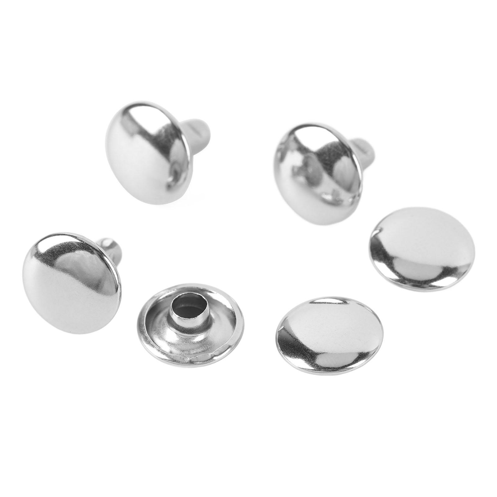 

500 комплектов набора двухсторонних заклепок Кожаные сумки Одежда Украшение Купольные заклепки Аксессуары для кожевенного ремесла