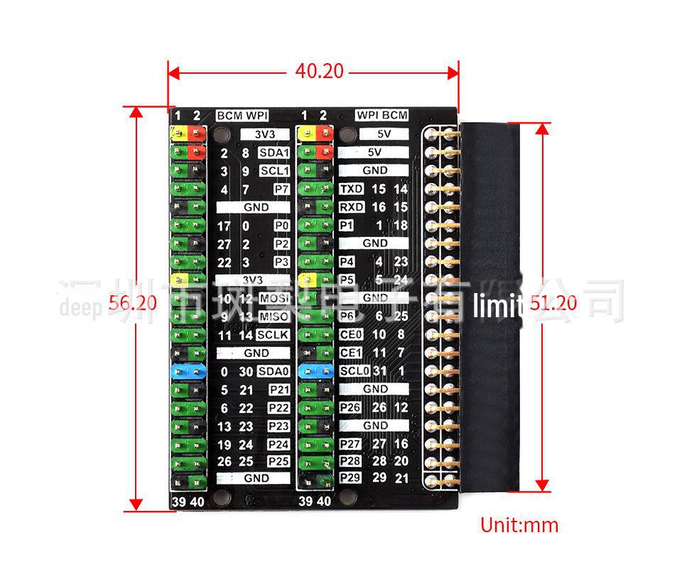 Adapter rozszerzający interfejs dwurzędowy Raspberry Pi 400