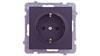 Sonata Single Socket Schuko Black Metallicgp-1Rs/M/33