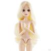 1/4 Jointed Articulated Movable Nude Doll with Long Hair 4 for Female Girl DIY Customizing