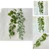 12m Faux Monstera Vine Hanging Plant For Living Room Wall Decoration