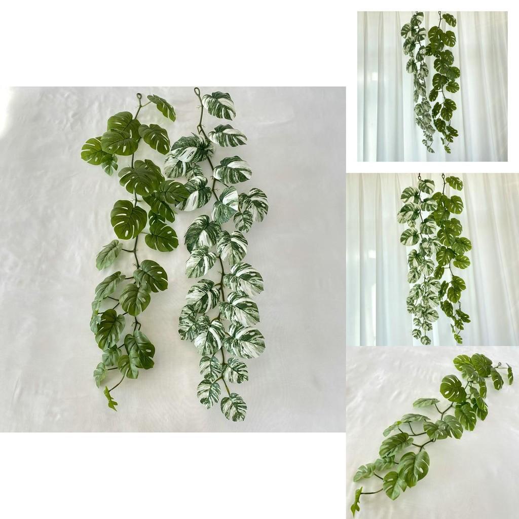 12m Faux Monstera Vine Hanging Plant For Living Room Wall Decoration
