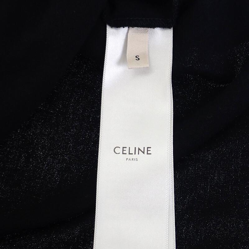 CELINE  2X761501F S Short Sleeve T-shirt Black Cotton Women