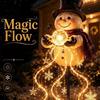 Solar Powered Snowman Magic Fountain Garden Light Christmas Garden Stake Light  Christmas Decor