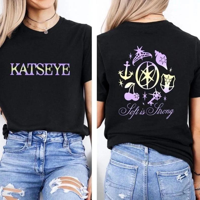 Vintage Katseye Music TShirt Katseye Kpop Graphics Shirt Unisex T-Shirt S