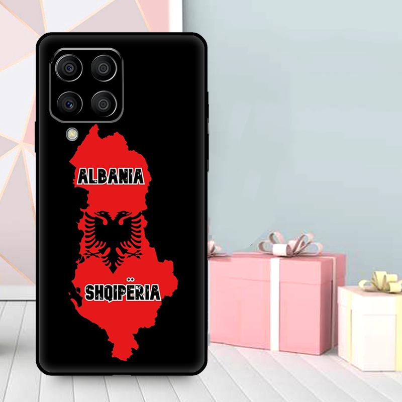 Albania Passport Case For Samsung Galaxy M06 M11 M31 M14 M34 M54 M12 M32 M52 M15 M13 M16 M36 M56 M53 M35 M55