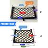 Oversized Car Accessories Organizers Soft Mesh Construction Storage Area Secures Trinkets Without Damaging Surfaces