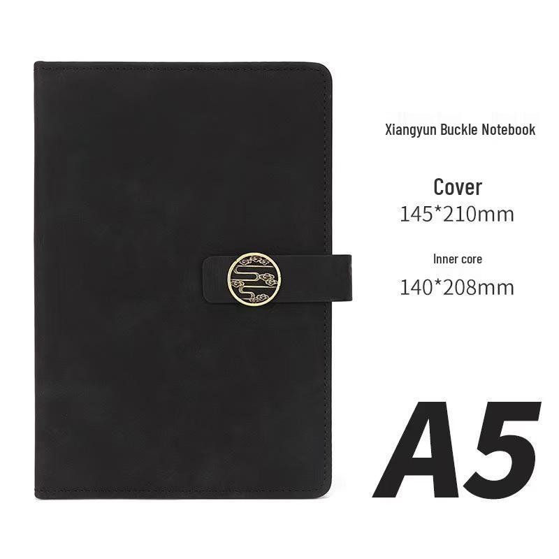 Personalized Soft Leather Diary with Buckle - Elegant Business Gift Notebook