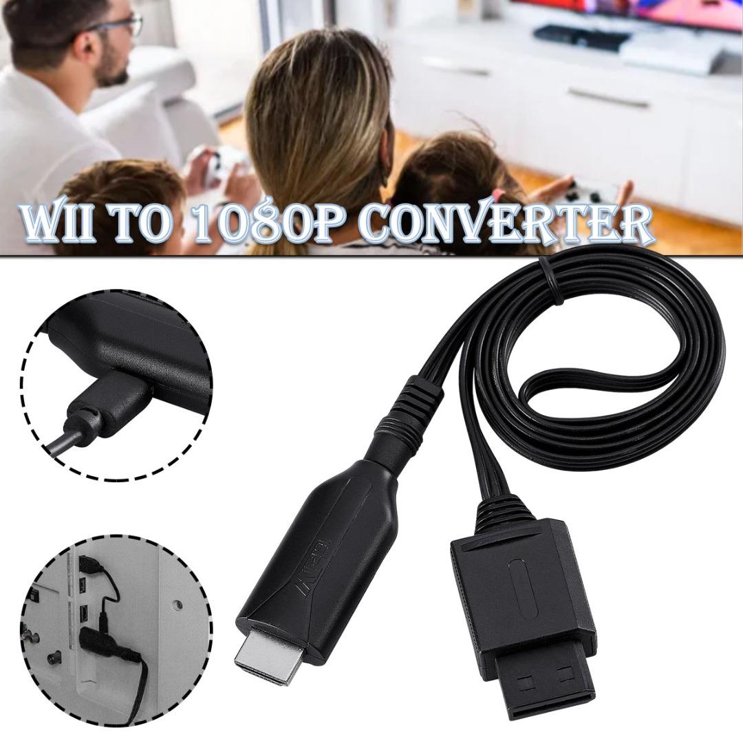 

PDTO Новый адаптер-конвертер Wii в HDMI с USB-кабелем Высокоскоростной игровой кабель-переходник