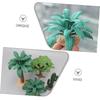 NUOBESTY Set of 4 Simulation Plants, Mini Fake Trees, for Landscape Models, Indoor Decor, DIY Landscape Model, Approx. 3.3 Inches