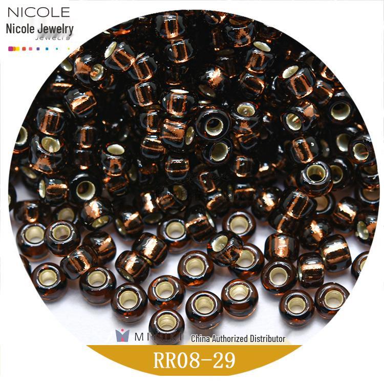 

Miyuki 8/0 3мм Бисер, 8 цветов с серебряной подкладкой, 10г DIY украшения и аксессуары жёлтый