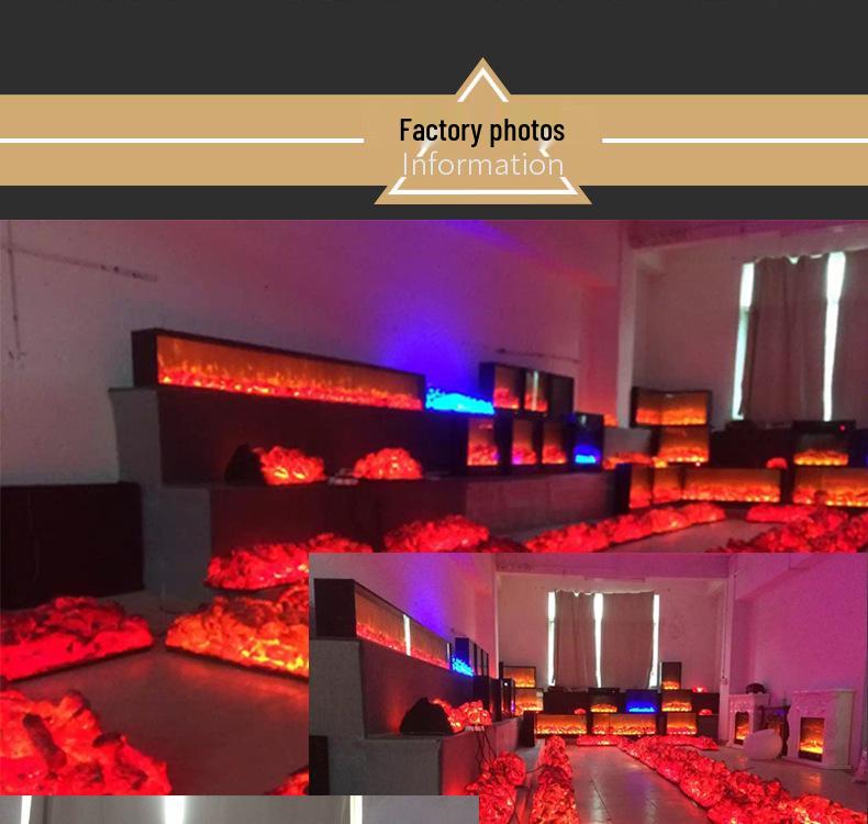 Decorative Flame Electric Fireplace Heater: Built-In Home Simulation