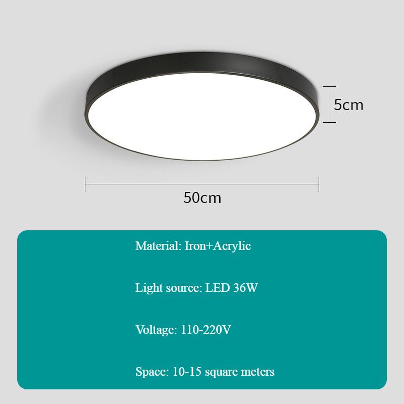 Modern Macaroon Simple Classics Ceiling Lamp Nordic Circle Living Room Bedroom Ceiling Light Led Chip Strobe Luster Atmosphere