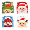 Christmas Series Portable Candy Box Square Portable Gift Box Christmas Hand Cake Box