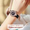 16*10mm Notched Genuine Leather Watchband for Ver-sace Female VERSUS VSP490118 VSPCD2217 Watch Band Strap Bracelet Blue White