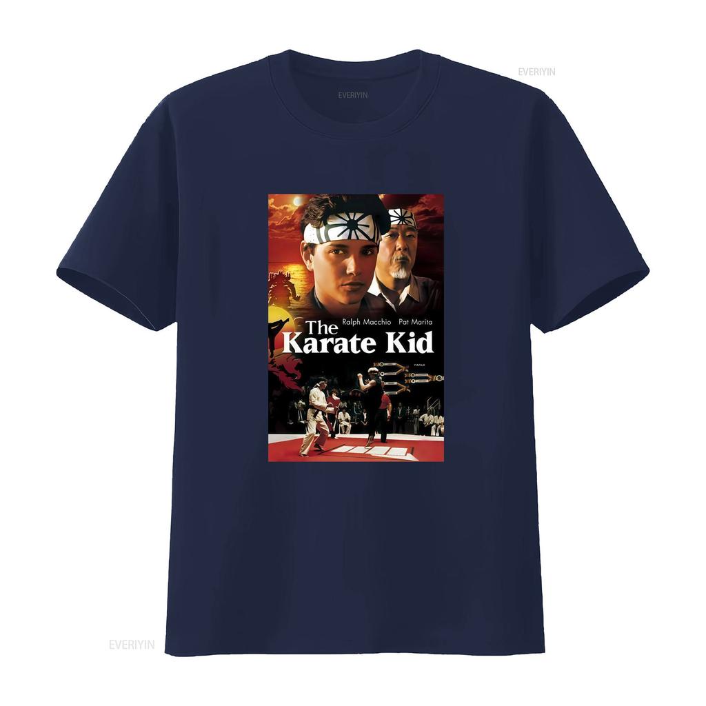 The Karate Kid Movie Classic Film 80s 90s Poster T Shirt Kobra Kai Design Vintage Washed Top For Everyday Wear Slightly Fashion