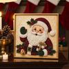Full Drill Gem Art for Beginners DIY Christmas Faux Pearl Painting Kit with Frame, Santa Creative Gift Crafters Beads Craft Adults Beginner, Handmade
