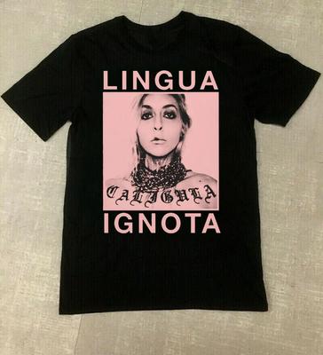 LINGUA IGNOTA Graphic Gift For Fan Black Cotton  FUll Size S-5XL Unisex T-Shirt