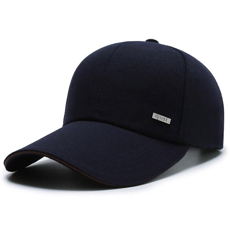 New baseball cap men's cap sun protection sun hat versatile trendy hat versatile canvas solid color hat