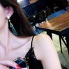 Women Geometric Long Triangles Drop Ear Studs Earrings Jewelry Gift