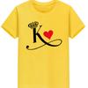 Polyester 100% New KING QUEEN Printed Short-sleeved Casual Couple T-shirt for Couples Women Clothing  Graphic  Aesthetic Summer