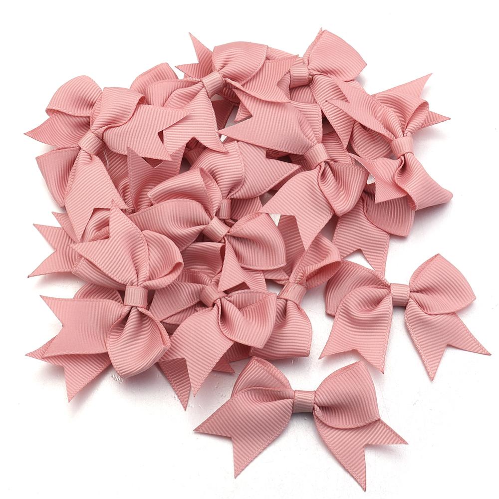 20pcs/lot Polyester Satin Ribbon Bows Handmade Bowknot Tie For Crafts Haircilp Clothing Wedding Party Decor DIY Gift Packing