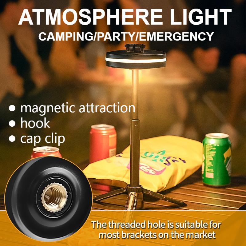 Newest EDC Multifunctional Camping Light with Multiple Light Sources Outdoor RGB Atmosphere Light Portable Hat Clip Hook Magnet