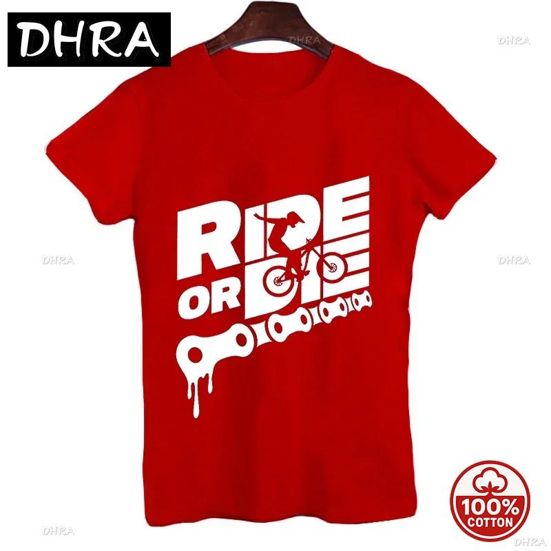 Unisex Soft 100 Cotton Loose 2026 Summer Tshirt Ride Or Die Print Tops Summer Causal Tees Motorcycle Fashion Streetwear Tshirt
