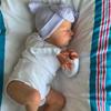 BZDOLL 20 Inch 3D Skin with Visible Veins 50 CM Soft Vinyl Asleep Reborn Baby Doll Toy for Girl Cloth Body Kid Art