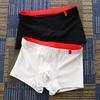 Herr Boxertrosor Mellanhög Elastisk Midja U-konvex Kalsonger Mjukt Tyg Släta Sömmar Basic Trosor