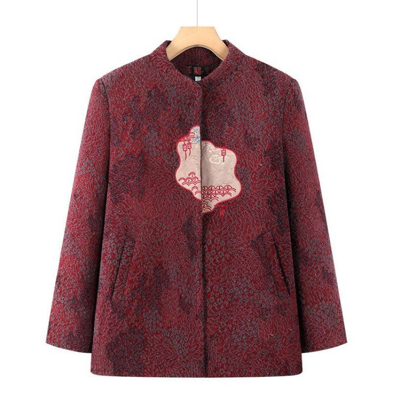 Winter clothing women's year 0 clothing old lady clothing clothing autumn and winter velvet thick new coat