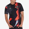 Air Jordan Paris Saint-Germain Football Training Short Sleeve T-Shirt Men Tops Black BV6100-011