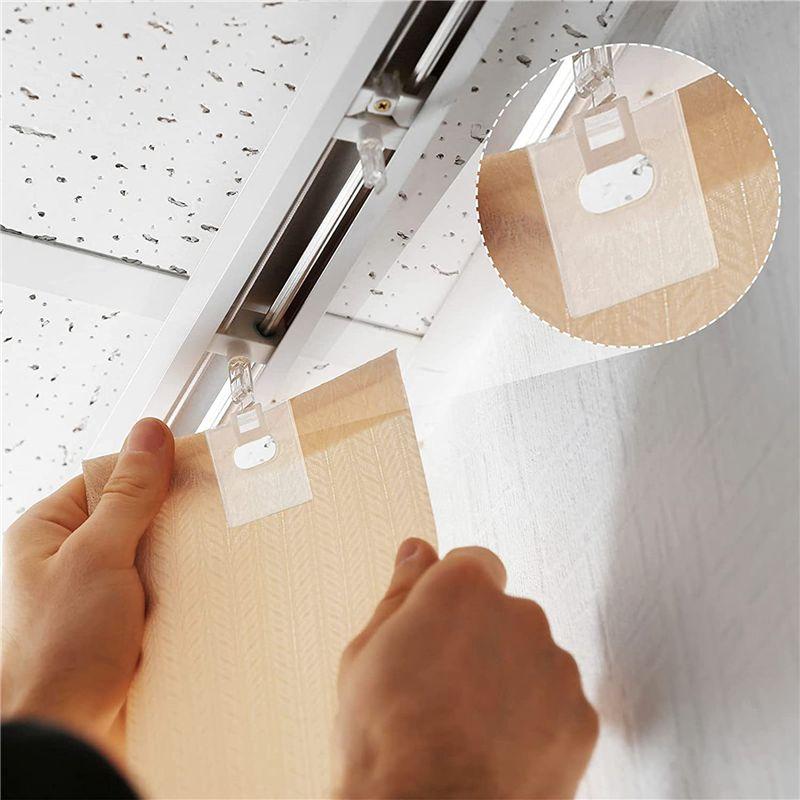 ABWR-32 Set/ 64 Pieces Clear Vertical Blind Repair Tabs, Vertical Blind Repair Vane Savers, Vertical Blinds Replacement Slats