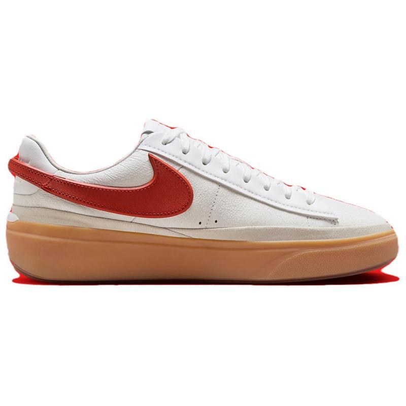 Nike Blazer Phantom Low White Dragon Red Gum Sneakers Skateboard Shoes FN5820-100
