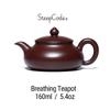 Yixing Zisha Teapot Breathing Clay Teapot 160ml Zhu Ni Clay Masterpiece Artisan-Crafted