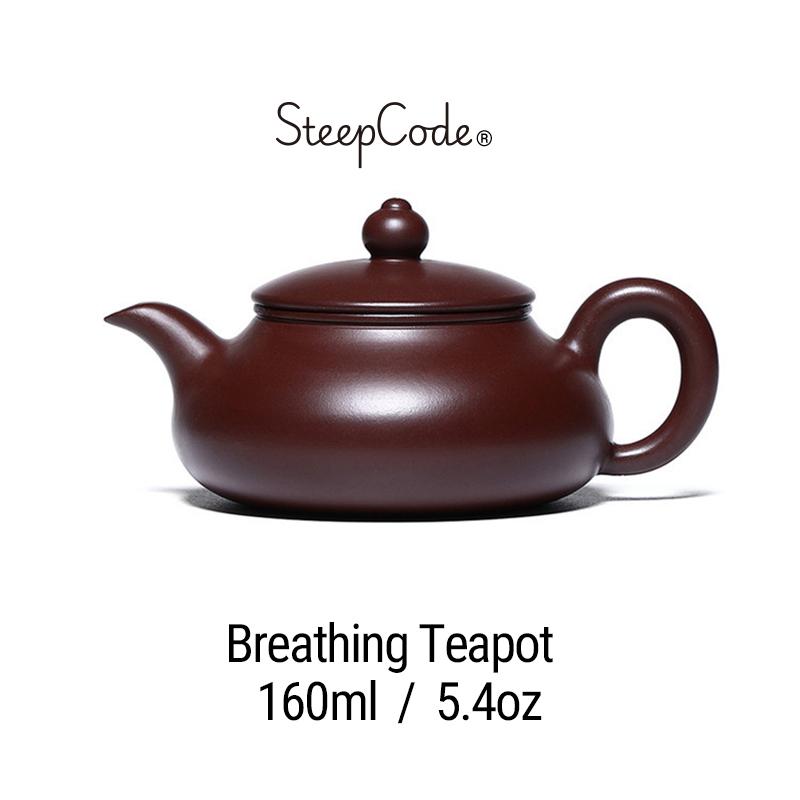 Yixing Zisha Teapot Breathing Clay Teapot 160ml Zhu Ni Clay Masterpiece Artisan-Crafted