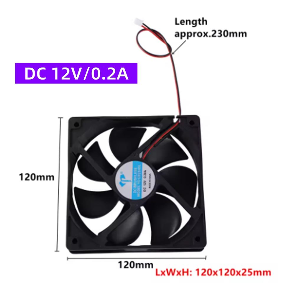 DC12V Noiseless Fan Automatic Egg Incubator Hatcher Fan Air Ventilation 0.15A/0.2A Micro Centrifugal Fan Cooling Fan Exhaust 1Pc