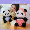 Cap Panda Flowers Plush Toy Cartoon Stuffed Animal Doll Decoration Gift Kids