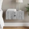 Wall Mounted Nightstand Grey Sonoma 49 x 34.5 x 20 cm