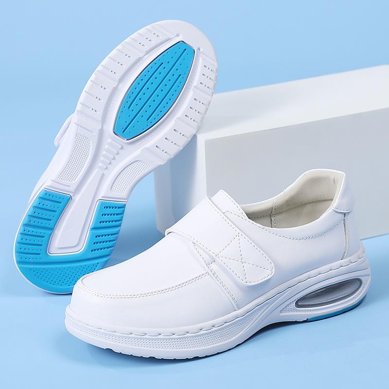 Air Cushion Nurse Shoes Women's Spring Summer Hollow Soft Sole Breathable Deodorant Non-slip Work Special Medical Shoes Spot