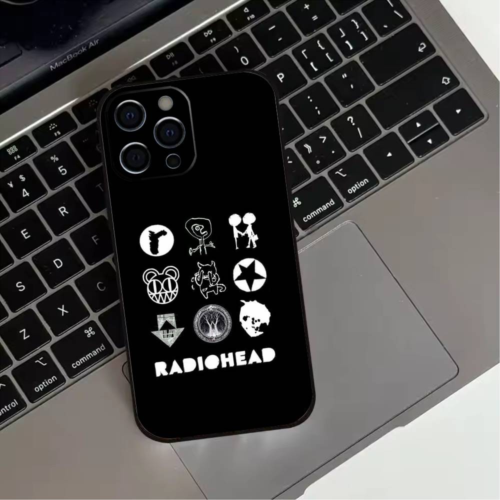 Classic R-Radiohead Rap Band  Phone Case For iPhone 17,16,15,14,13,12,11 Plus,Pro Max,XS,Soft Silicone Black Cover