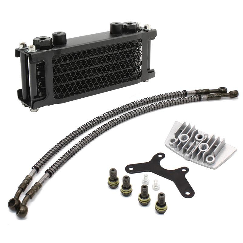 Motorcycle Oil Cooler Oil Radiator Kit For KTM Monkey 125 250 Honda Yamaha Kawasaki Universal Pit Dirt Bike Motocross Assessor