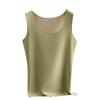 Women's Seamless Thermal Vest: Double-Sided Fleece, Slim Fit, Autumn/Winter Warm Base Layer.