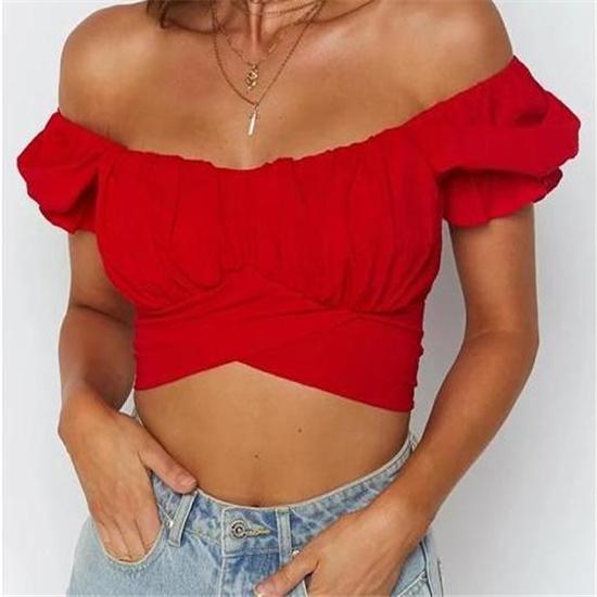 ZSIIBO Sexy Kleid mit eingewickelter Brust und nacktem Nabel, böhmisches weißes Plissee, Laternenärmel, kurzes Futter, OL, Damen, Büro, kurzes Futter