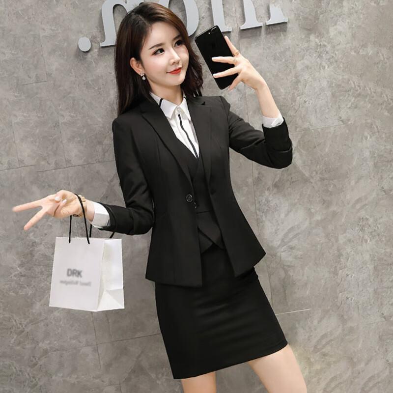 Женский деловой костюм-двойка Tluoman XL