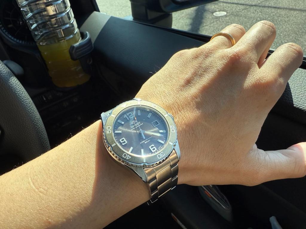 ORIENT Mako Solar Powered Watch RN-WJ0002L Baby Blue Made in Japan